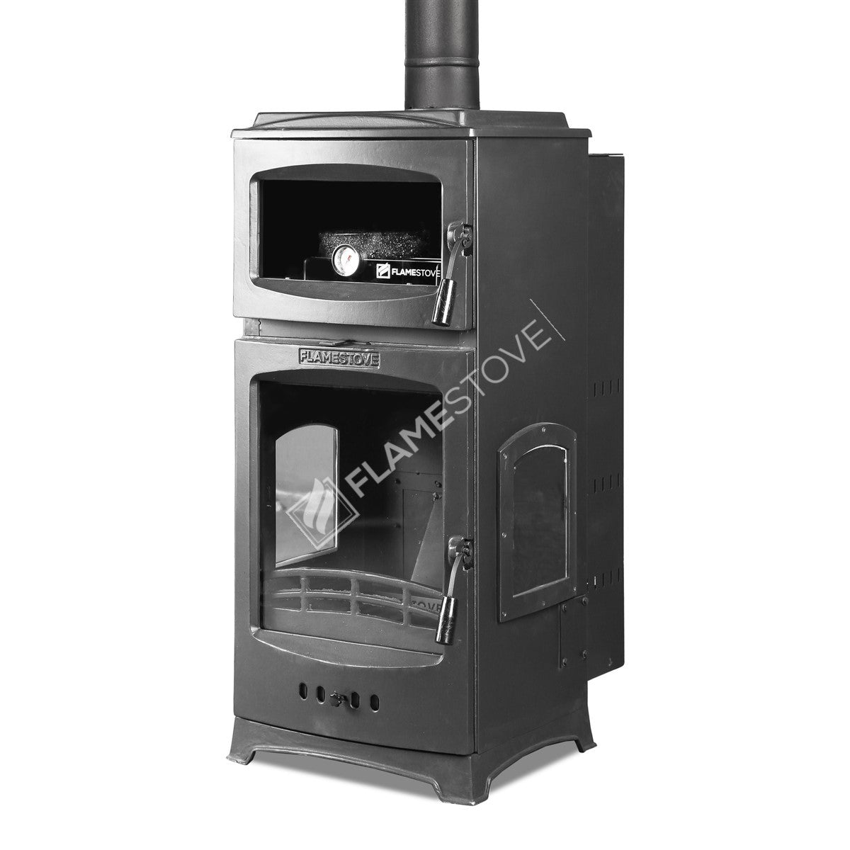 Lodi Lux Gurme Fırınlı Pelet Sobası, 3 Camlı, Yüksek Verimli A Sınıfı, 12 kW